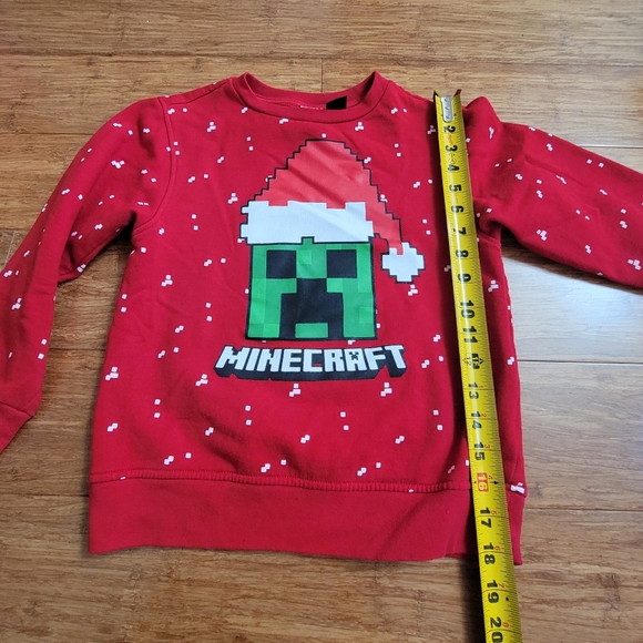 Minecraft Creeper Holiday Christmas Sweater Mad Engine Size S - Picture 3 of 11